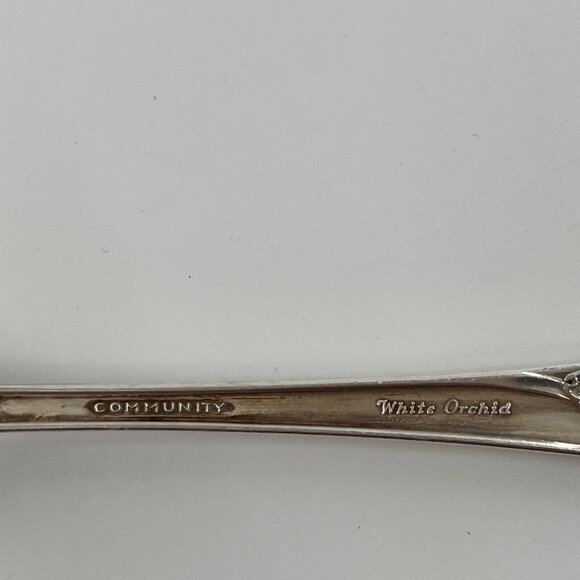 Oneida Community White Orchid Vintage Silverplate Place Setting 5 Pieces - Picture 2 of 3